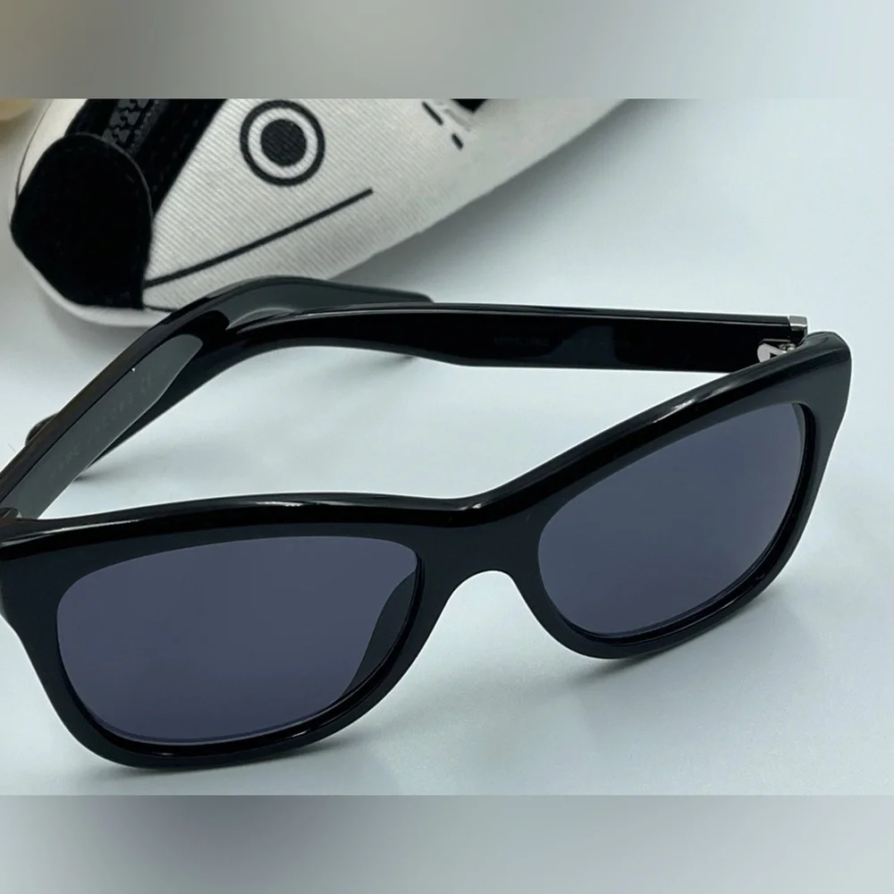 Authentic Kids Little Marc Jacobs Black Sunglasses Vintage Retro Square